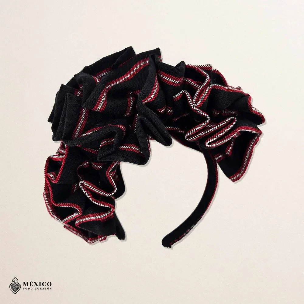 Traditional Mexican Cambaya Headband – Handmade Artisan Diadema